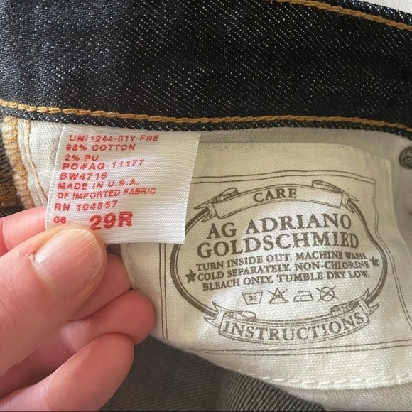 ADRIANO GOLDSCHMIED (AG) Premiere Skinny Straight Dark Was Jeans - Picture 2 of 12